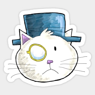 Dapper Cat Sticker